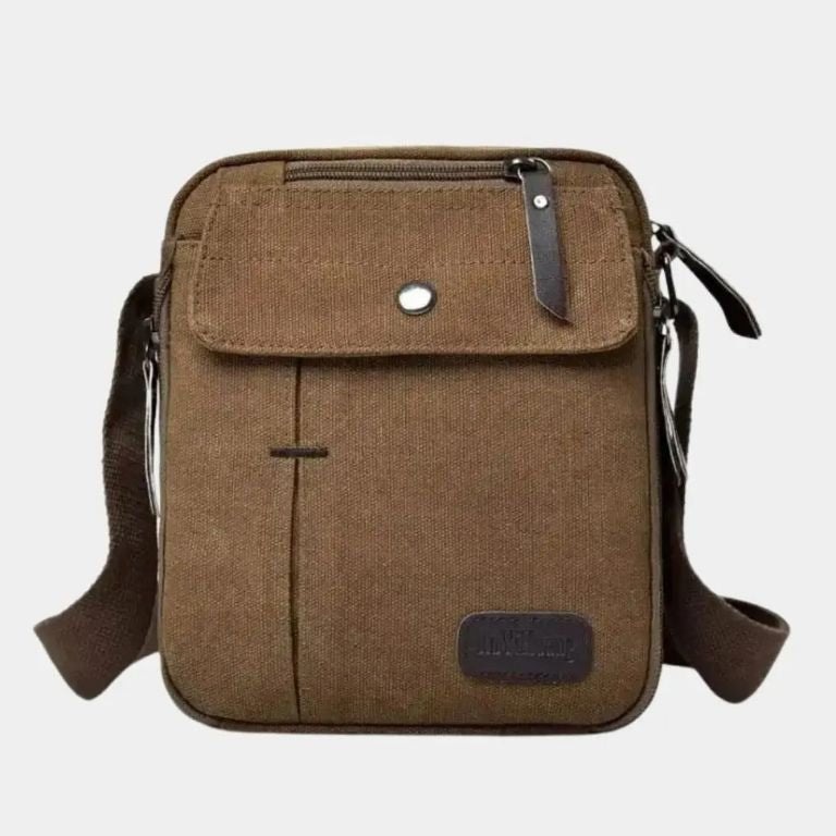 Men's Small Canvas Crossbody Shoulder Bag – Travel Messenger Vintage style for Everyday Use