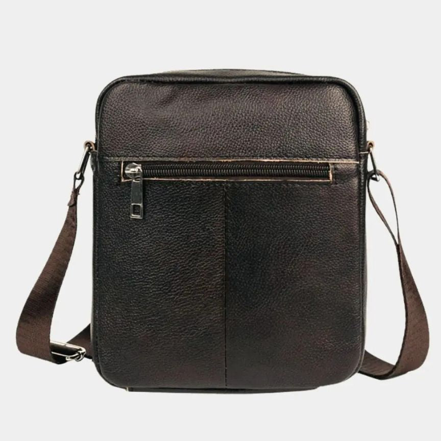 Men's Small Leather Crossbody Shoulder Bag – Travel Messenger Bag for Everyday Use
