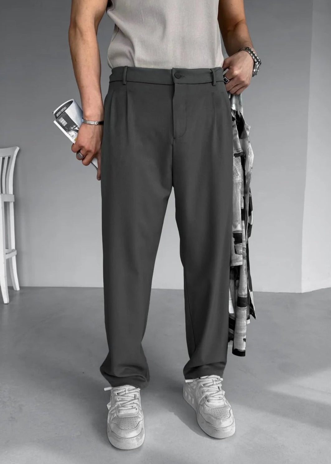 Men’s Straight-Leg Chinos – Relaxed Fit Casual Trousers with Tailored Style & All-Day Comfort