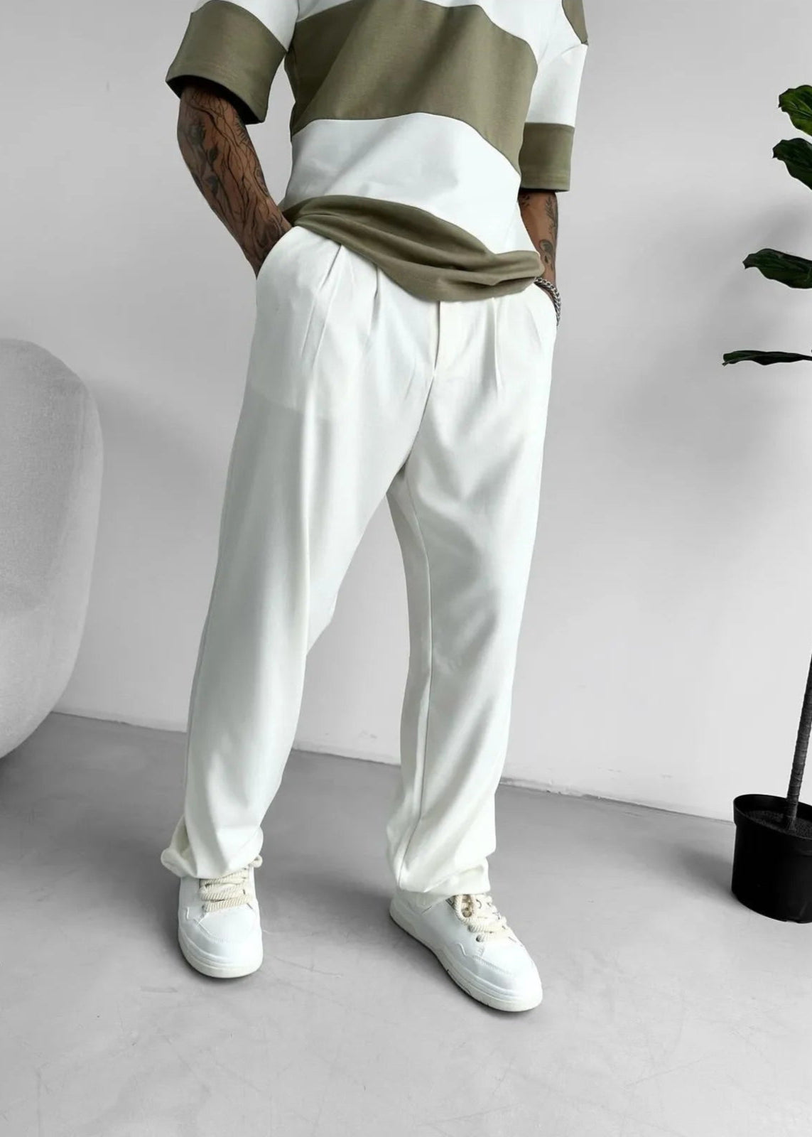 Men’s Straight-Leg Chinos – Relaxed Fit Casual Trousers with Tailored Style & All-Day Comfort