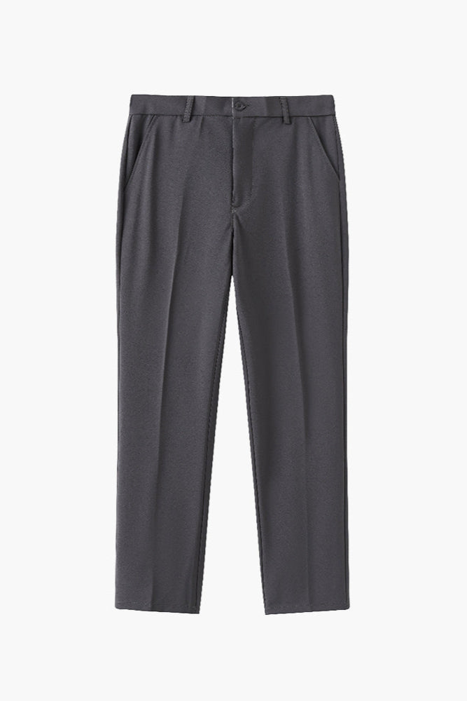 Men’s Stretch Tapered Trousers – Smart Everyday Fit with Elastic Comfort Waist