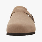 Men's Suede Buckle Clogs - Stylish Comfort Footwear for Casual Wear & Relaxation, Durable Design for Everyday Use