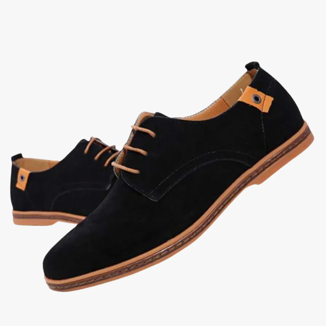 Men's Suede Dress Shoes - Stylish, Comfortable Formal Footwear Black