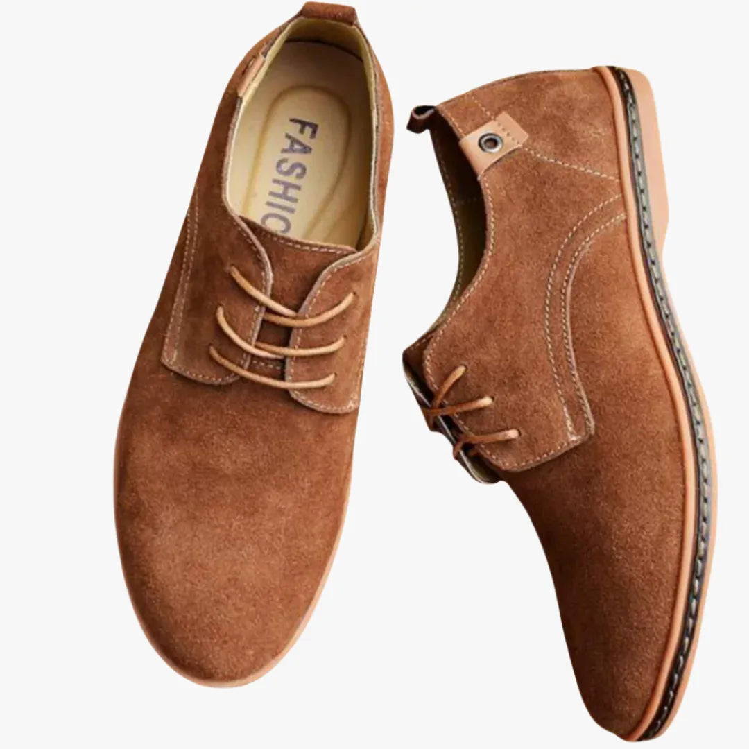 Men's Suede Dress Shoes - Stylish, Comfortable Formal Footwear Brown