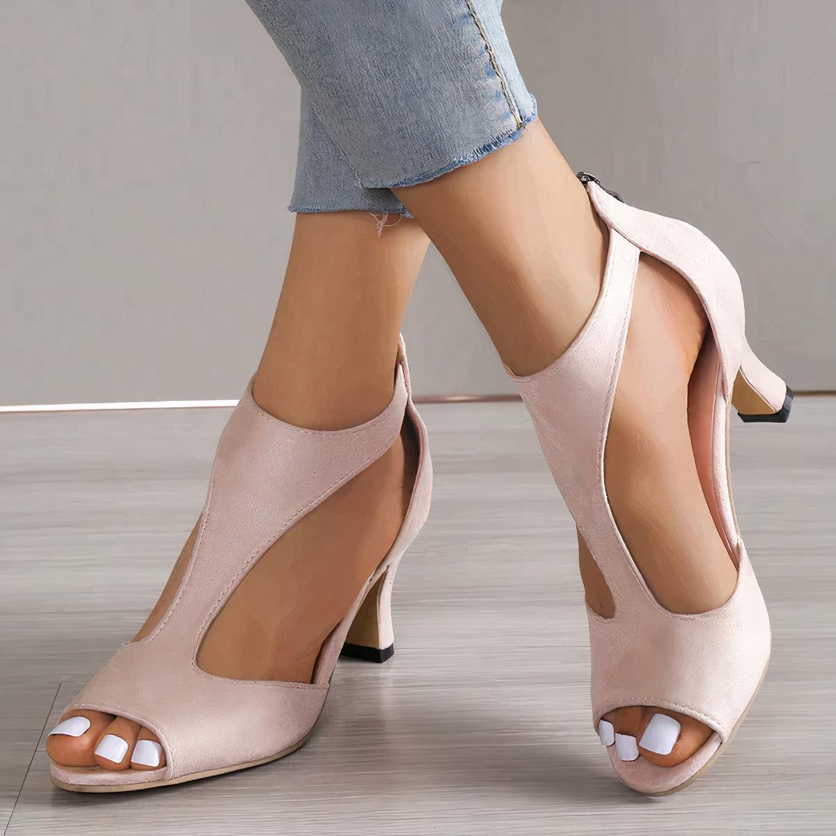 Orthopaedic Pain Relief Heels for Women - Elegant Design with Arch Support Pink