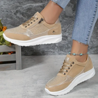 Orthopaedic Stylish Women's Sneakers for Comfort and Support Beige