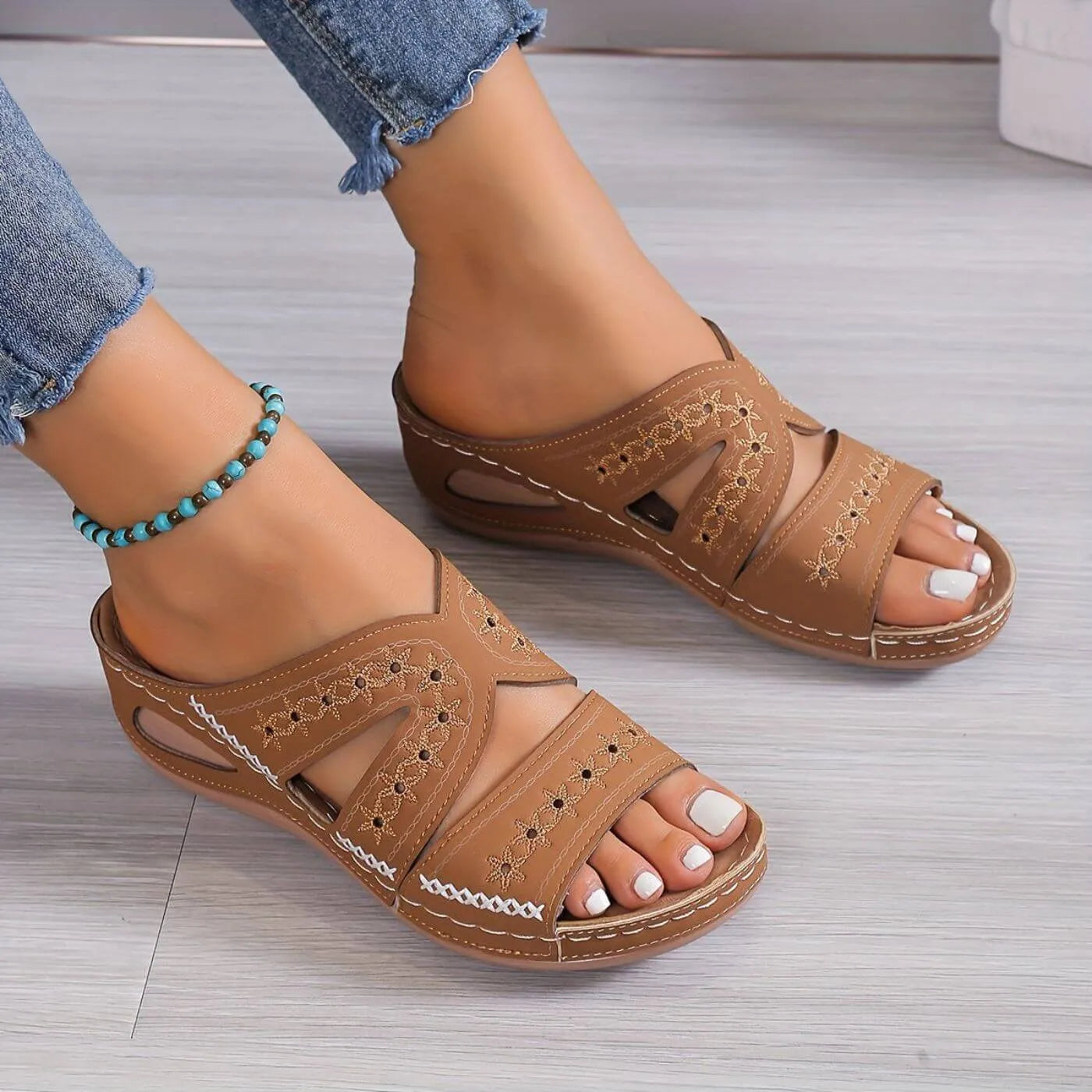 Supportive Orthopaedic Sandals for Women - All-Day Comfort, Pain Relief & Non-Slip Grip