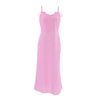 Women's A-Line Cotton Linen Blend Sundress - Flowy Full Length, Adjustable Straps