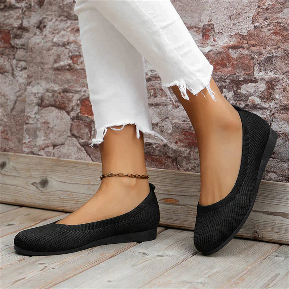 Women's Breathable Knit Slip-On Shoes with Orthopaedic Support