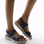 Women's Comfortable Orthopaedic Sandals - Adjustable Straps for Spring & Summer Style Blue