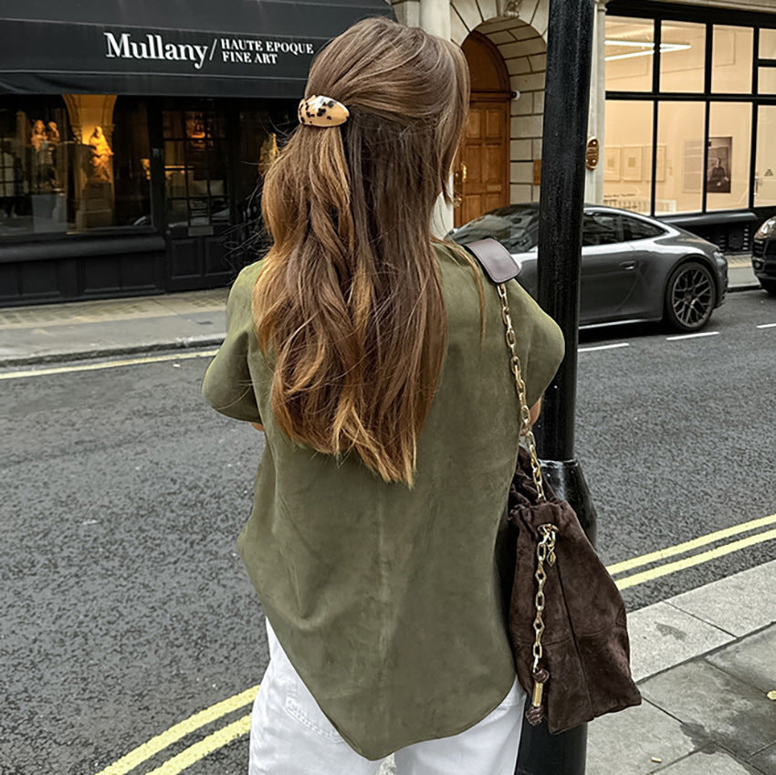 Women's Cotton Linen Blend Sleeveless Boxy Shirt - Relaxed Fit, Classic Button Front for Summer | Khaki
