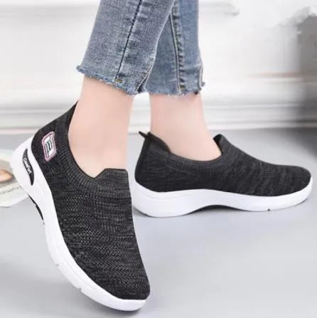Women's Cushioned Pain Relief Orthopaedic Slip-On Trainers for Active Comfort and Support