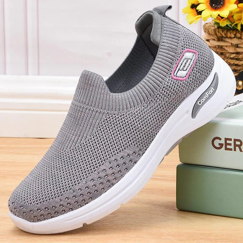 Women's Cushioned Pain Relief Orthopaedic Slip-On Trainers for Active Comfort and Support