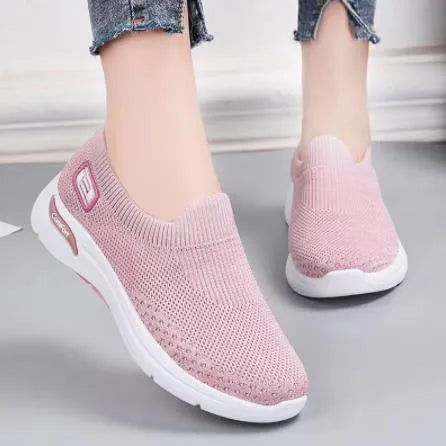 Women's Cushioned Pain Relief Orthopaedic Slip-On Trainers for Active Comfort and Support