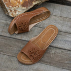 Women's Floral Design Orthopaedic Sandals - Comfortable Cushioned Sole & Elegant Style