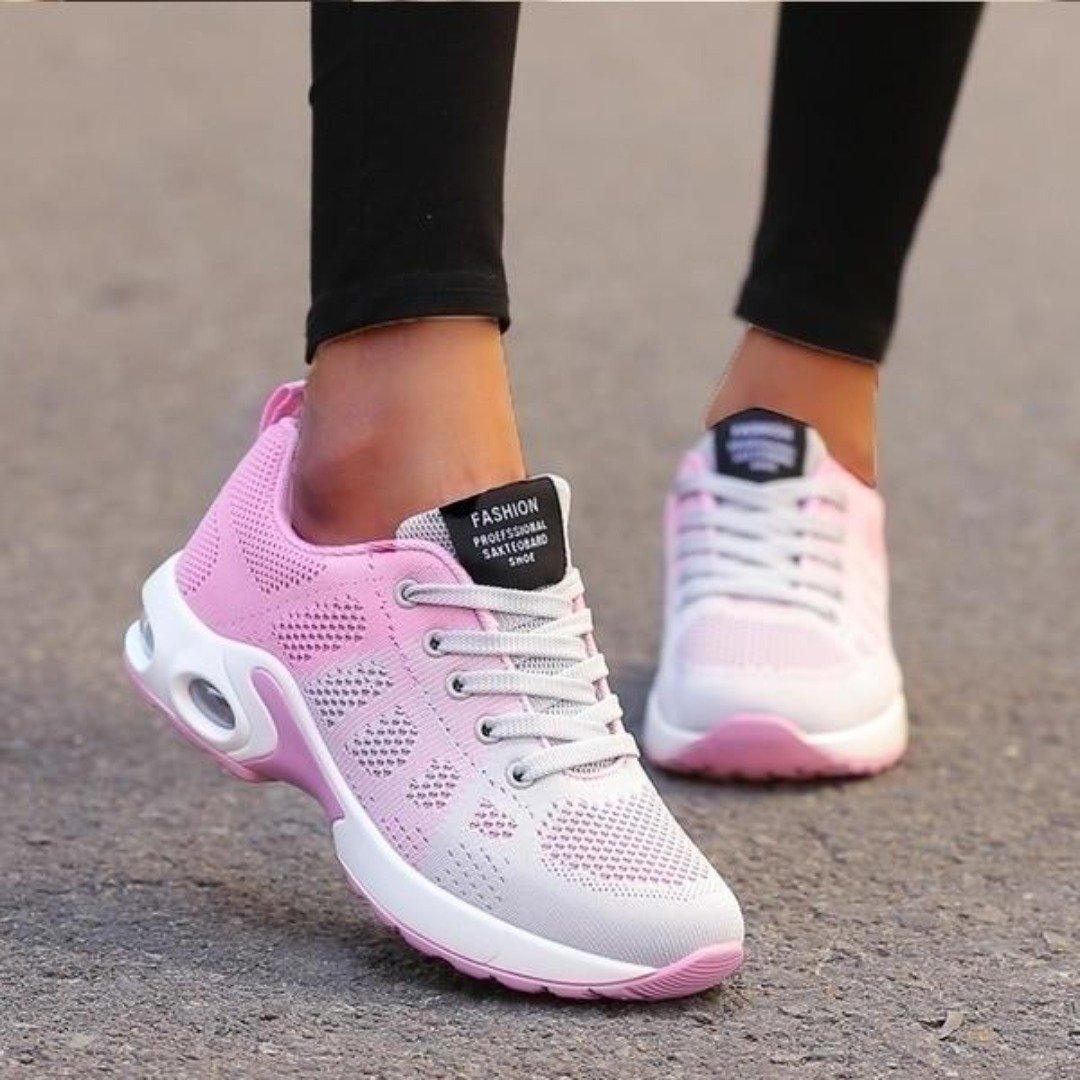 Orthopaedic Women's Lightweight Pain Relief Comfortable Walking Shoes for all Occasions Light Pink