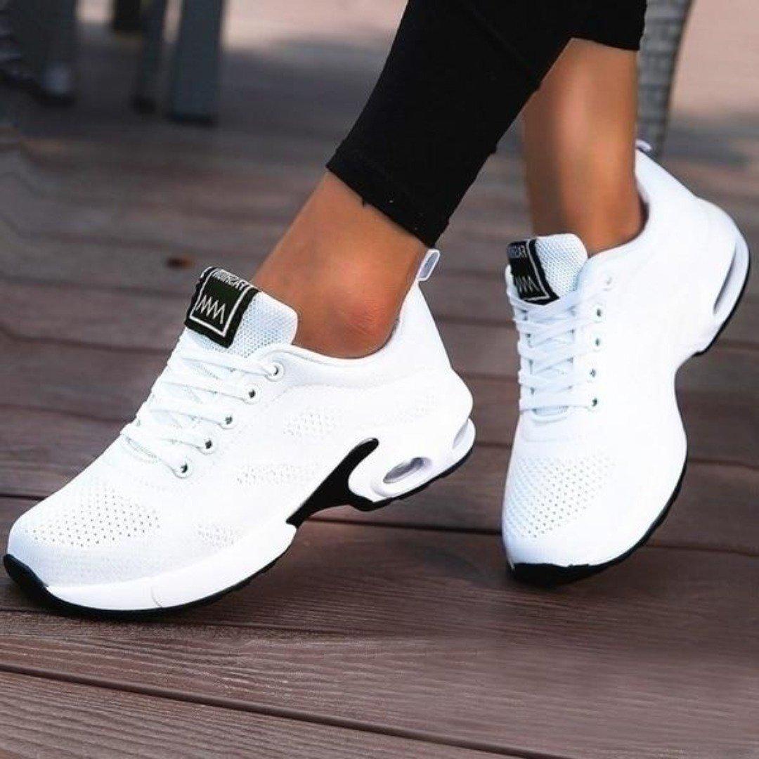 Orthopaedic Women's Lightweight Pain Relief Comfortable Walking Shoes for all Occasions White