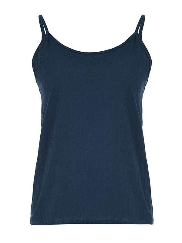Women's Linen Blend Spaghetti Strap Top - Lightweight Summer Style