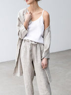 Women's Linen Blend Spaghetti Strap Top - Lightweight Summer Style