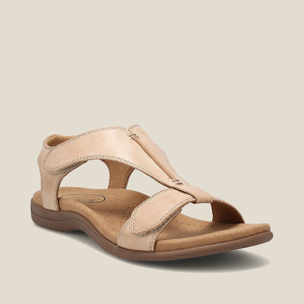 Women's Orthopedic Sandals - Cushioned Footbed, Adjustable Straps, Ergonomic Design Beige
