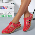 Women's Orthopaedic Anti-Slip Sandals - Comfy, Supportive Walking Shoes for Summer Red