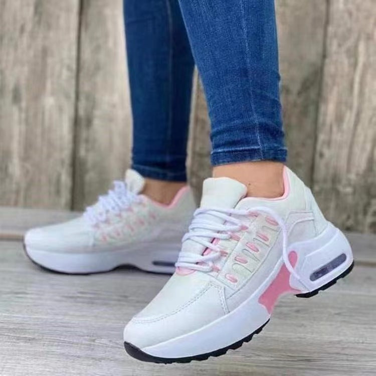 Women's Orthopaedic Athletic Shoes - Breathable Mesh Wedge Heel White