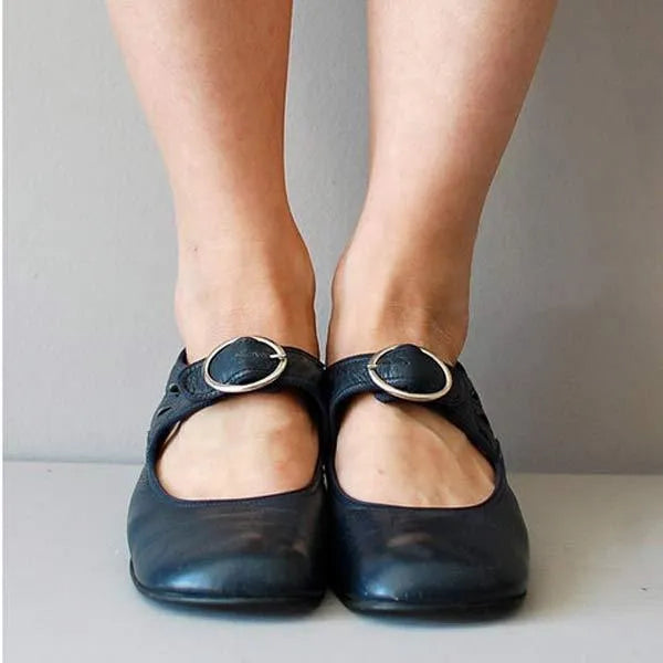 Women's Pain Relief Orthopaedic Comfort Walking Sandals - Adjustable Buckle Strap, Low-Heel Style