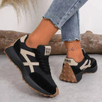 Women's Pain Relief Orthopaedic Lace-Up Athletic Shoes - Cushioned Support for Comfort & Stability