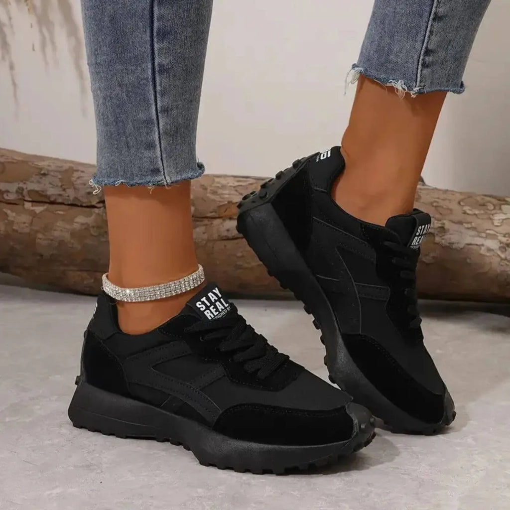 Women's Pain Relief Orthopaedic Lace-Up Athletic Shoes - Cushioned Support for Comfort & Stability
