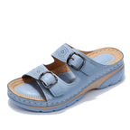 Women's Orthopaedic Pain Relief Slide Sandals with Adjustable Buckle Straps