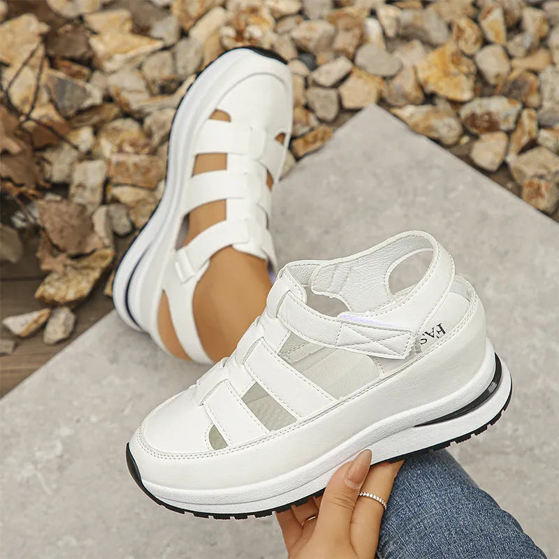Women's Orthopaedic Pain Relief Platform Sandals with Adjustable Straps for Comfort and Support