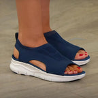 Women's Orthopaedic Pain Relief Sandals - Open Toe, Cushioned Sole for All-Day Comfort Blue