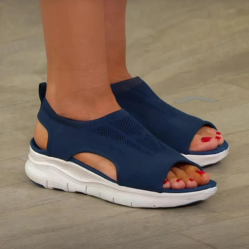 Women's Orthopaedic Pain Relief Sandals - Open Toe, Cushioned Sole for All-Day Comfort Blue