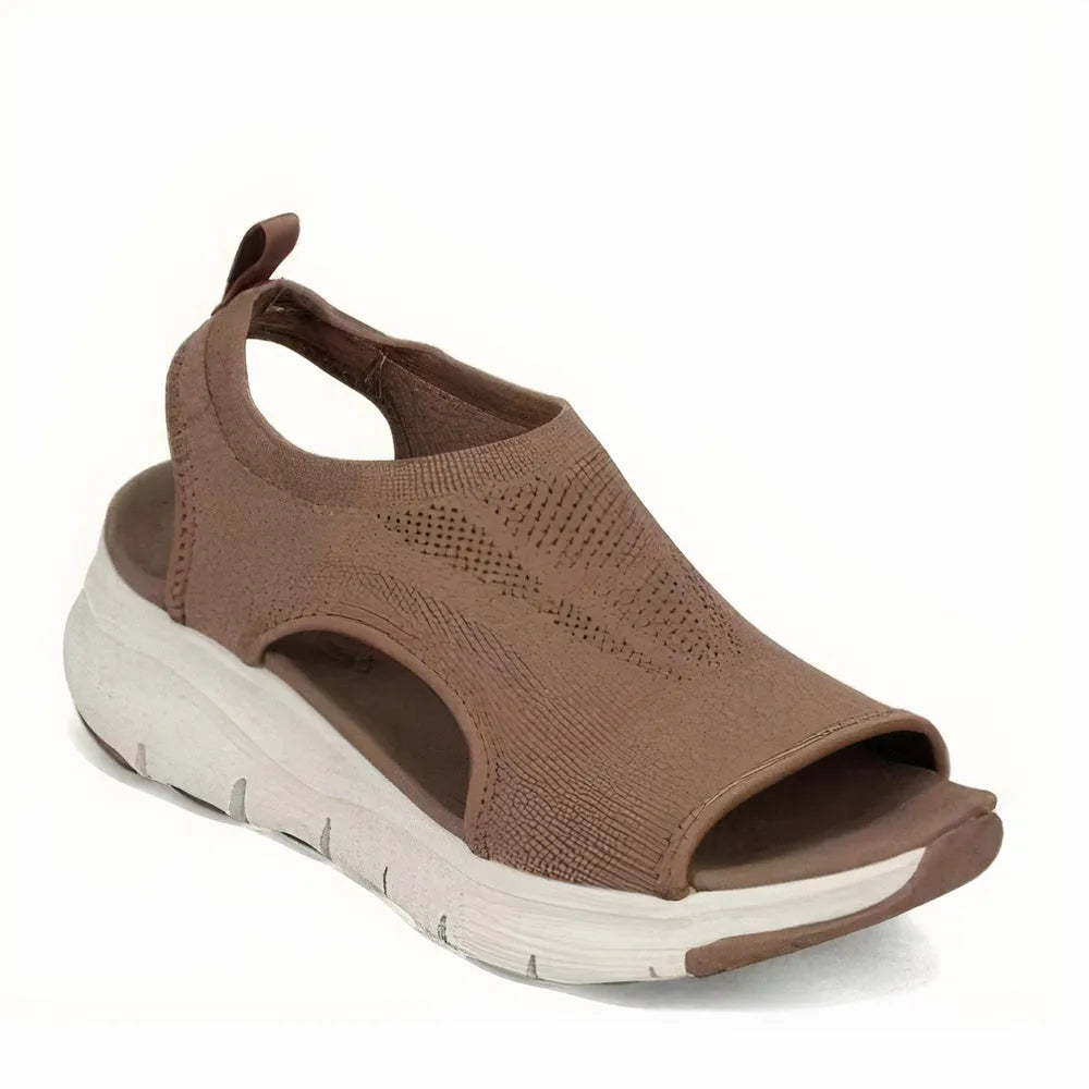 Women's Orthopaedic Pain Relief Sandals - Open Toe, Cushioned Sole for All-Day Comfort Brown