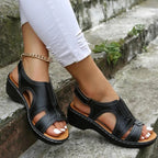 Women's Pain Relief Orthopaedic Sandals with Arch Support & Comfort Sole for All-Day Wear Black