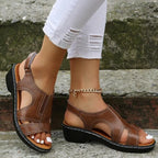 Women's Pain Relief Orthopaedic Sandals with Arch Support & Comfort Sole for All-Day Wear Brown