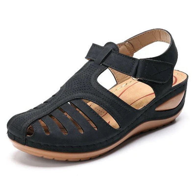 Women's Pain Relief Orthopaedic Sandals with Cut-Out Design, Soft Soles & Adjustable Straps for Comfort