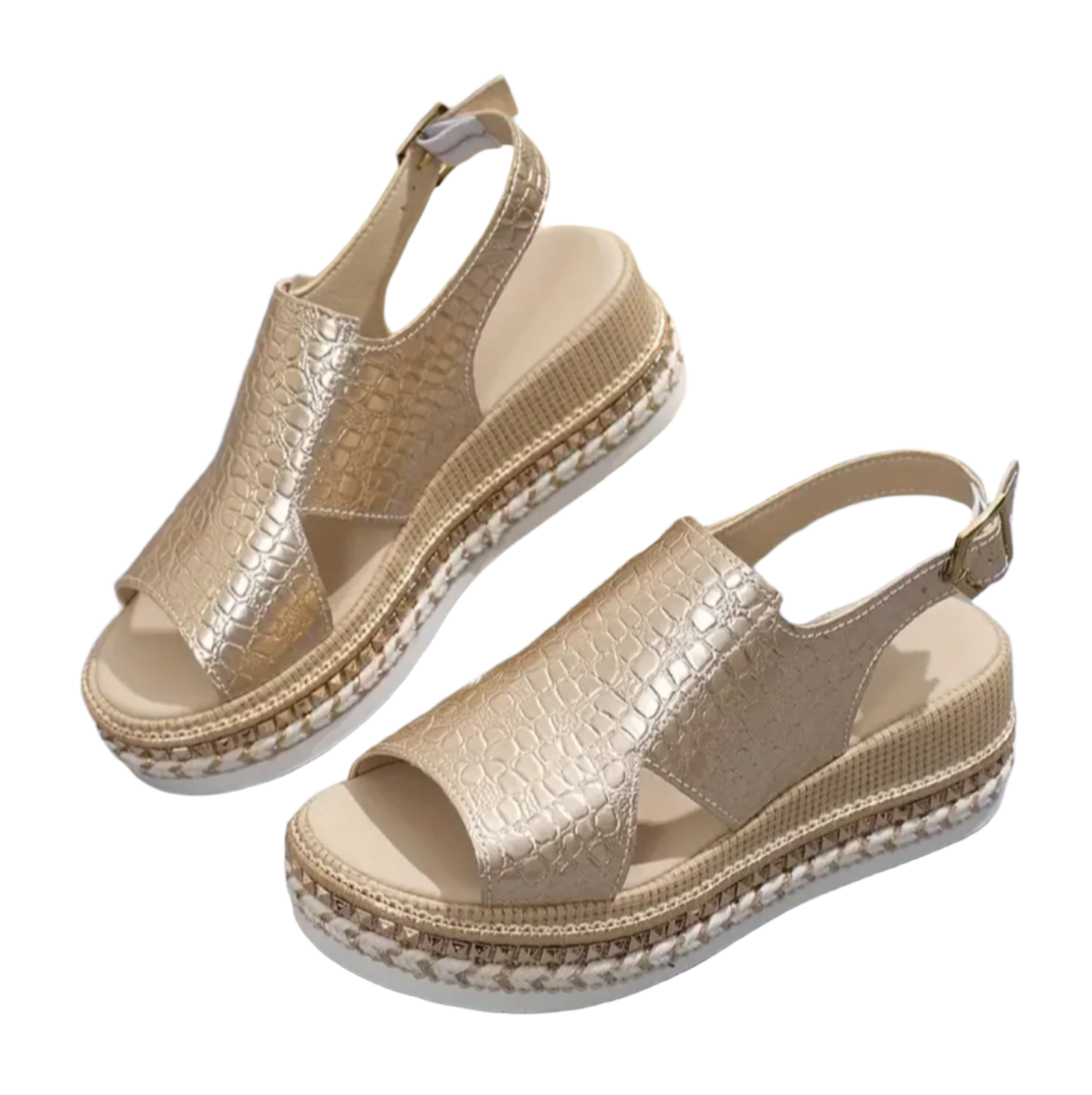 Women's Orthopaedic Slingback Platform Sandals with Supportive Comfort