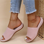 Women's Orthopaedic Slip-On Sandals - Lightweight, Breathable, Supportive Comfort Light Pink