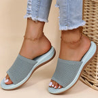 Women's Orthopaedic Slip-On Sandals - Lightweight, Breathable, Supportive Comfort Light Blue
