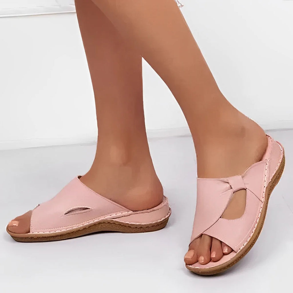 Women's Orthopaedic Slip-On Sandals with Arch Support for Daily Comfort and Stability Pink