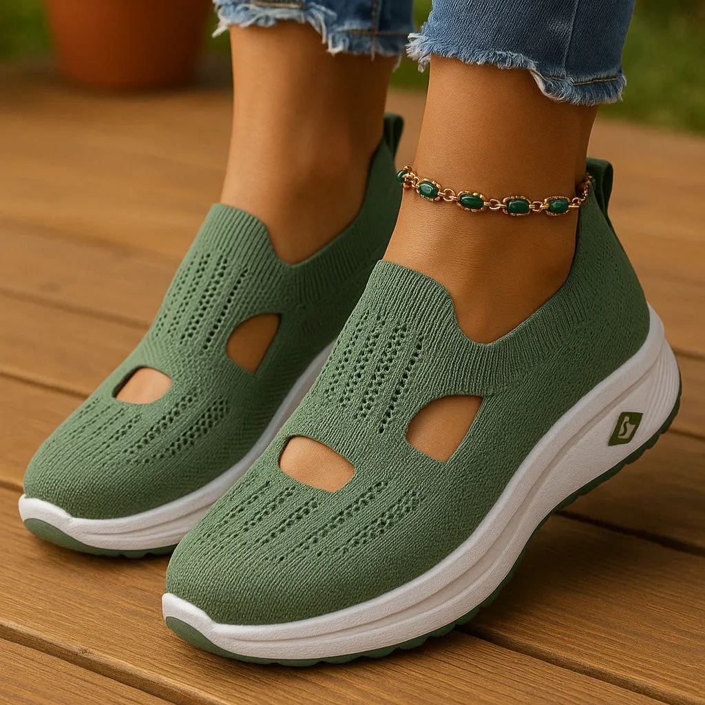 Women's Orthopaedic Slip-On Shoes with Arch Support - Breathable Comfort Footwear