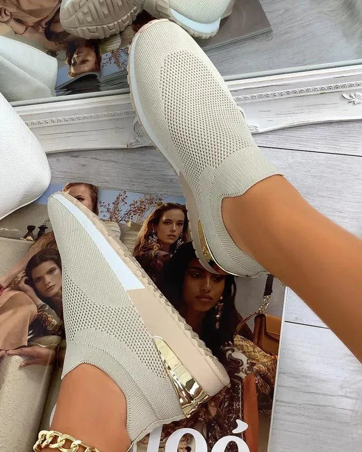 Women's Orthopaedic Pain Relief Slip-On Sneakers - Stylish, Comfortable, All-Day Support
