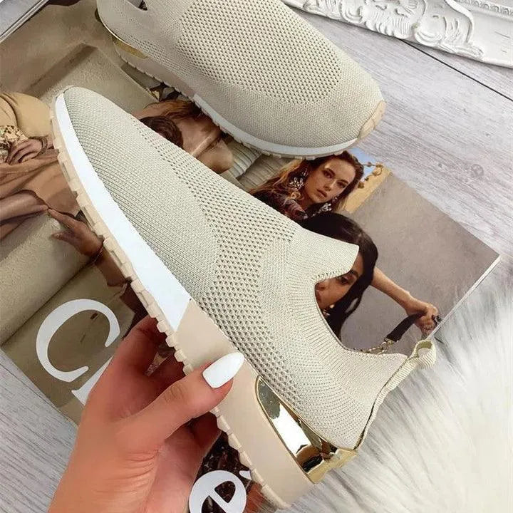Women's Orthopaedic Pain Relief Slip-On Sneakers - Stylish, Comfortable, All-Day Support