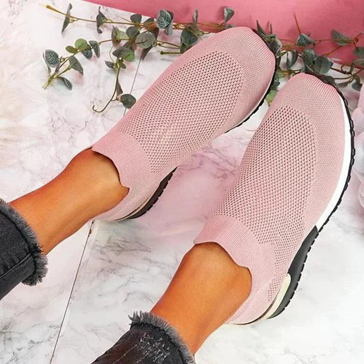 Women's Orthopaedic Pain Relief Slip-On Sneakers - Stylish, Comfortable, All-Day Support