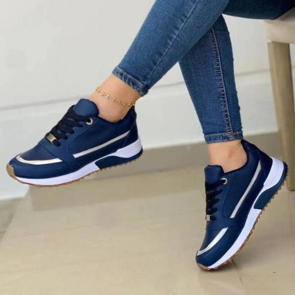 Orthopaedic Women's Sneakers with Cushioned Insole & Arch Support Blue