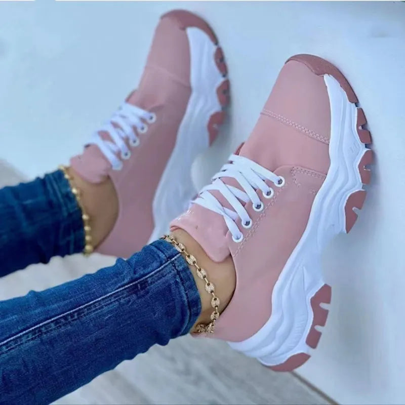 Women's Pain Relief Orthopaedic Sport Sneakers with Chunky Sole - Ergonomic Comfort & Style