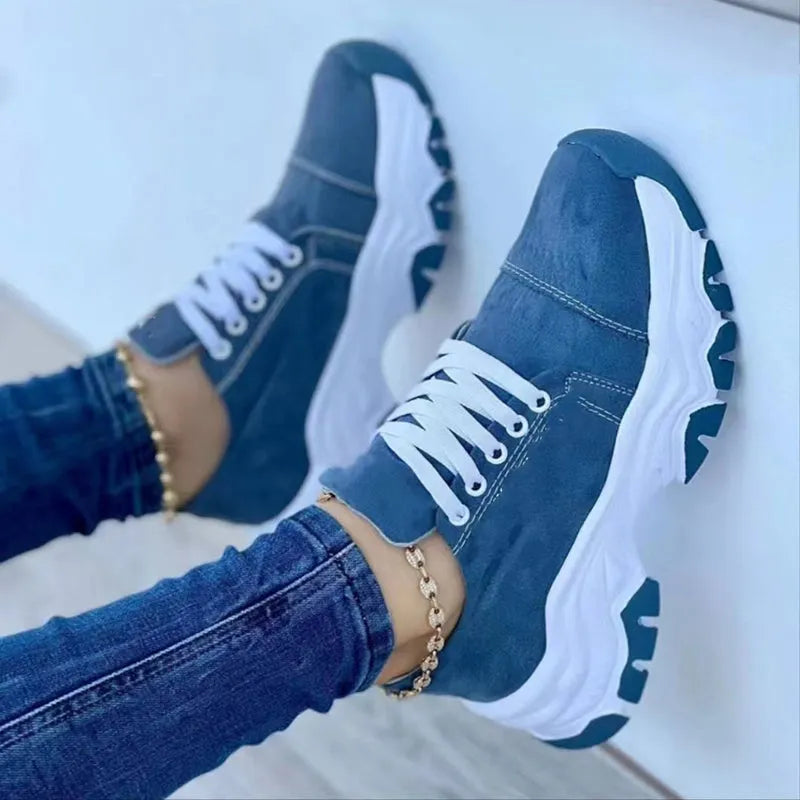 Women's Pain Relief Orthopaedic Sport Sneakers with Chunky Sole - Ergonomic Comfort & Style