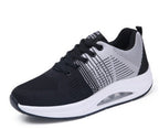 Women's Orthopaedic Sports Trainers with Air Cushion Sole - Lace-Up Style Grey