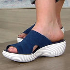 Women's Orthopaedic Pain Relief Stretch Sandals with Cushioned Sole & Cutouts for Comfort